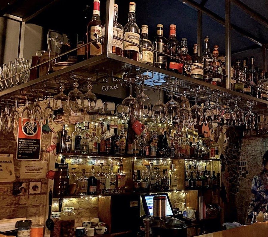 Grandma's Bar cocktail at the bar