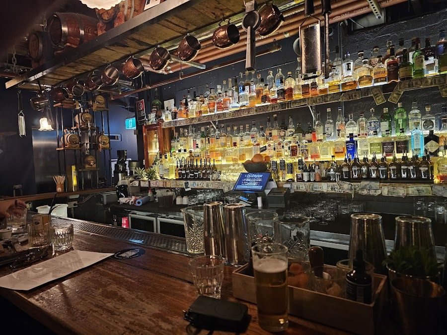 House of Pocket cocktail at the bar
