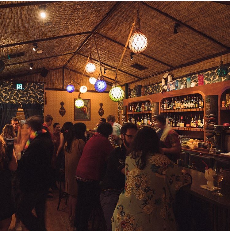 Twin Peaks themed tiki bar on Enmore Road near Newtown Sydney