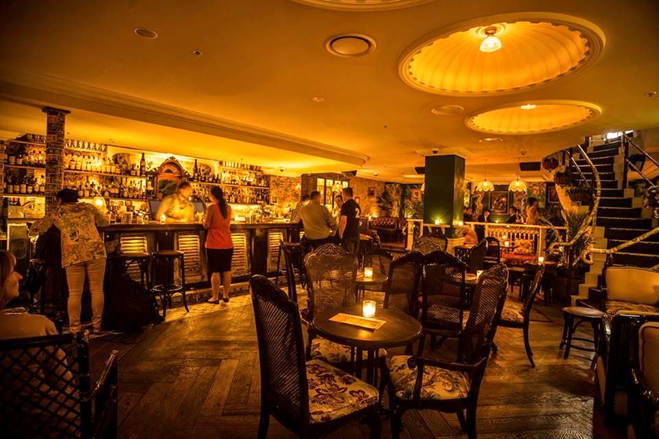 Lobo Plantation rum bar interior with tropical atmosphere and extensive rum collection, Sydney CBD