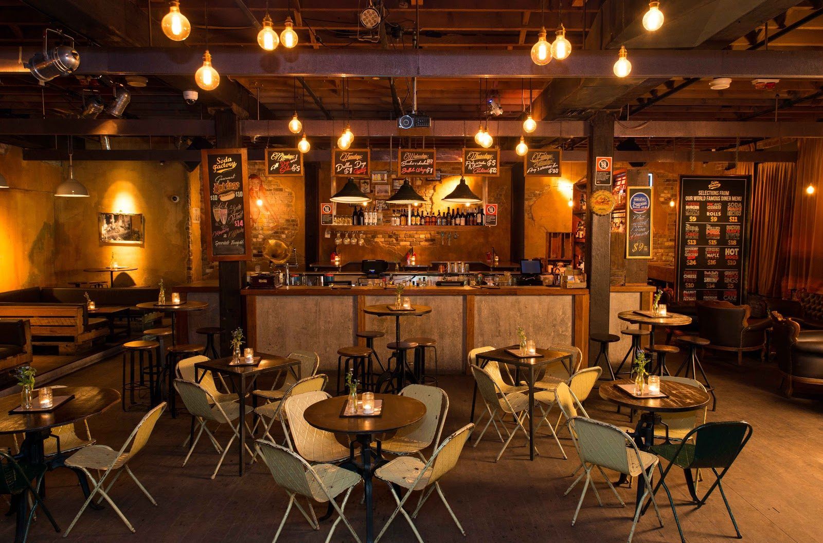 The Soda Factory Sydney bar interior