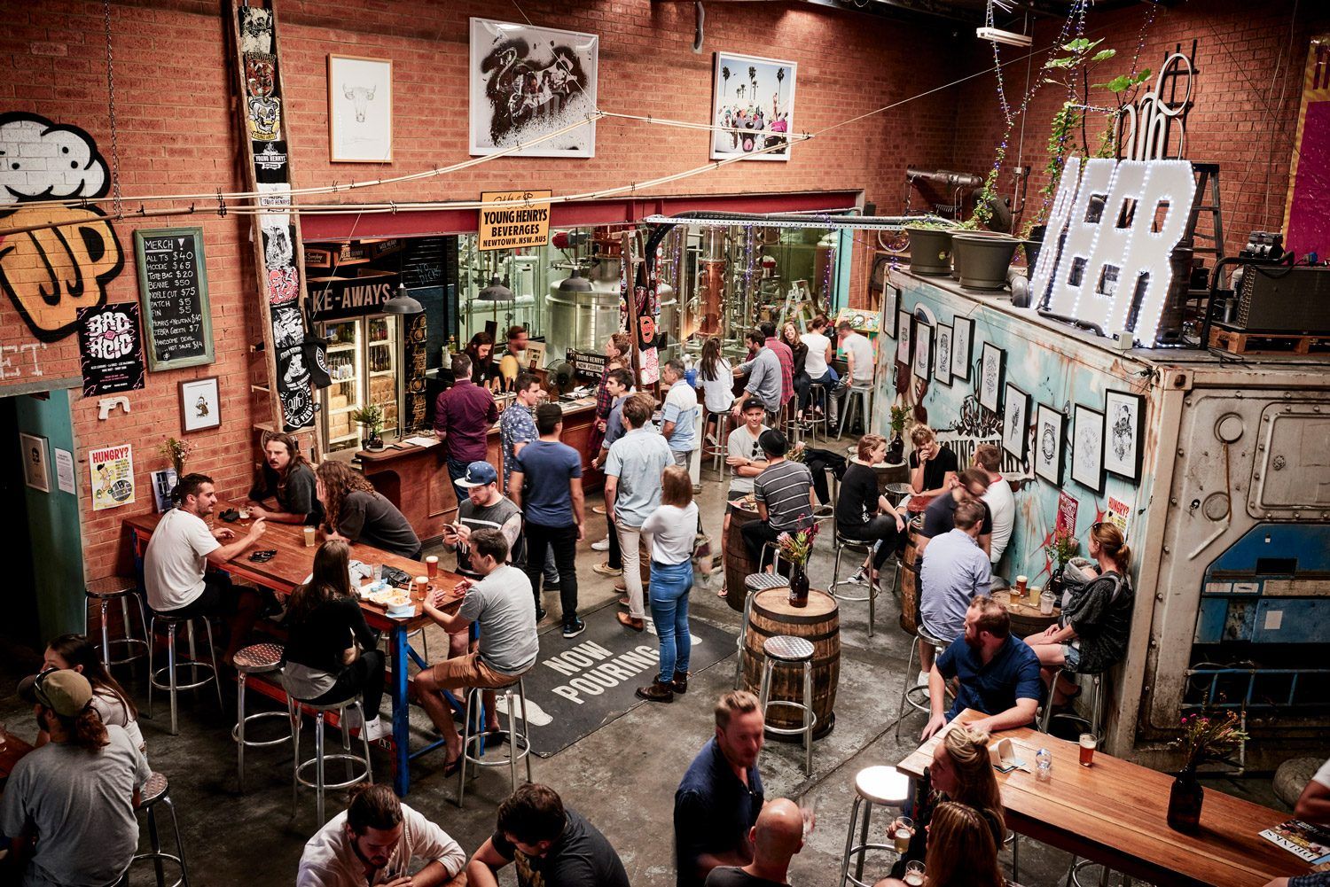 Young Henrys Sydney bar interior