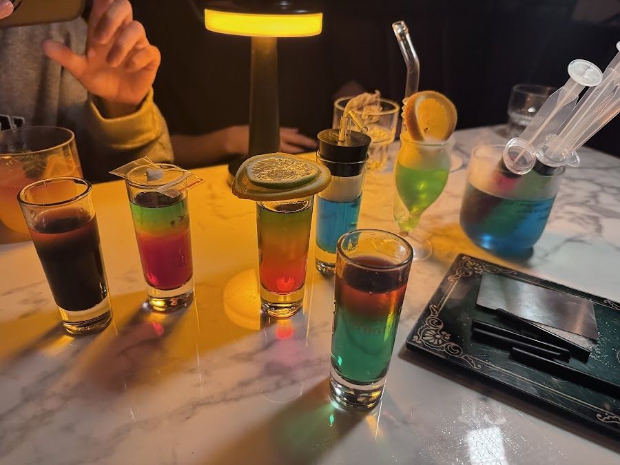 Fourplay Cuisine cocktail at the bar