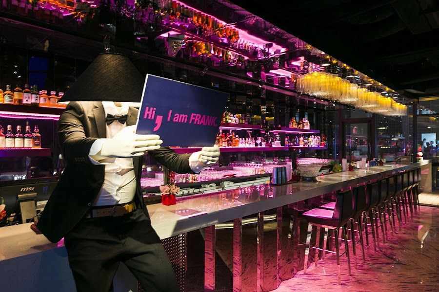 Frank Taipei cocktail at the bar