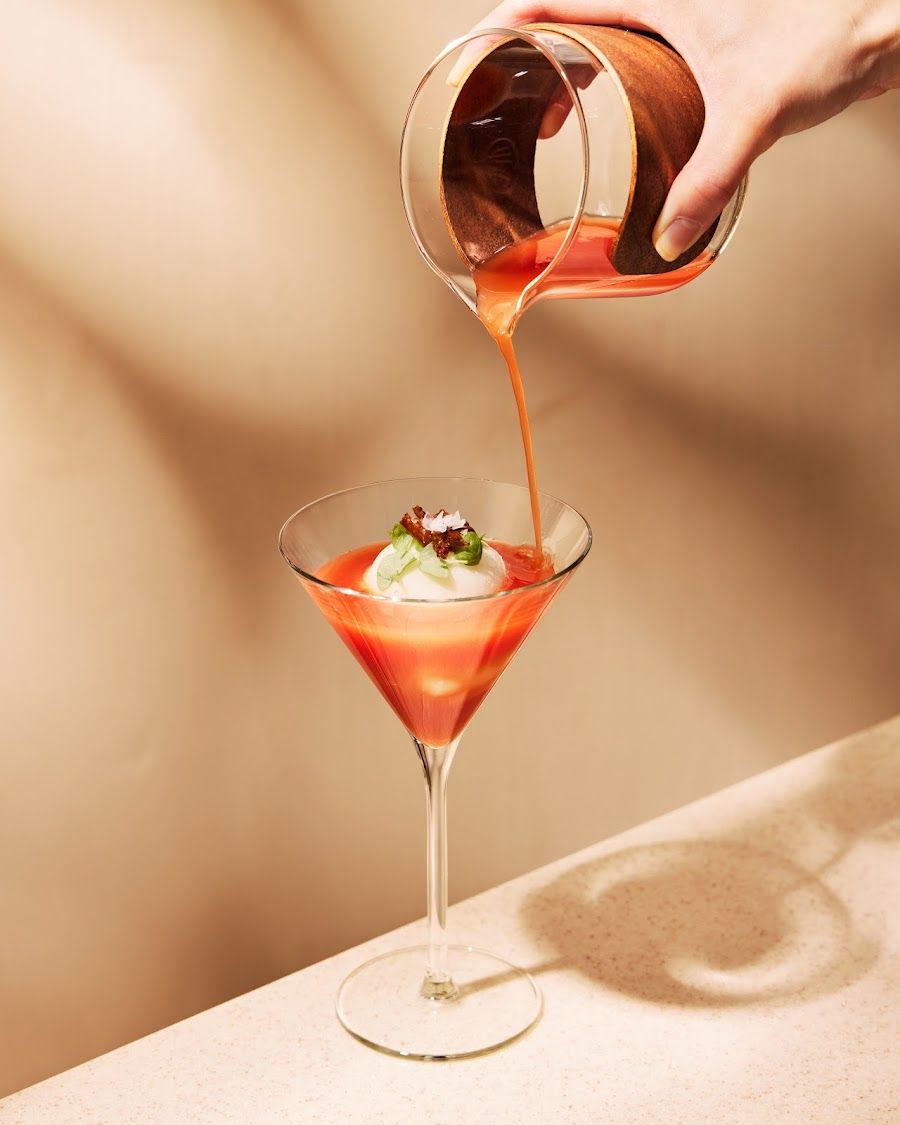 Indulge Experimental Bistro cocktail at the bar