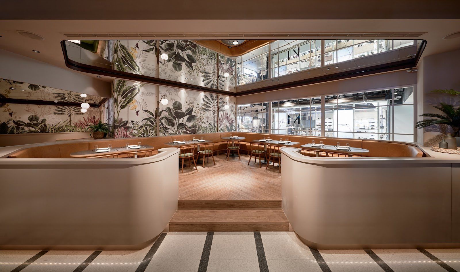 M One Cafe at Marriott Taipei bar interior