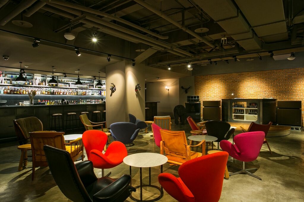 Speakeasy cocktail bar counter in Zhongshan District Taipei
