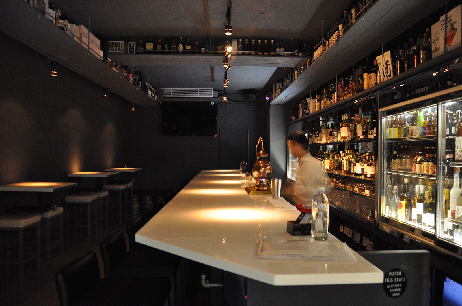 Japanese style cocktail bar counter in Da'an District Taipei