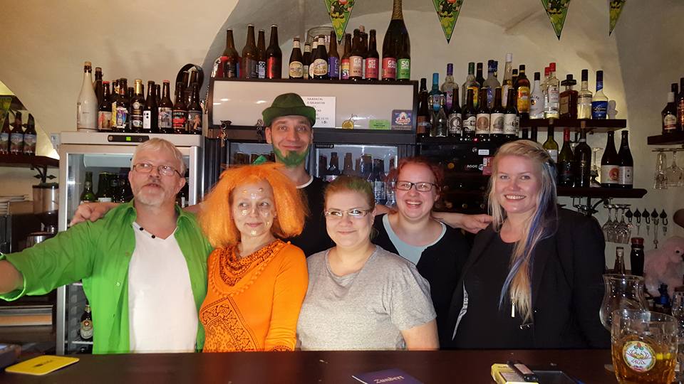 Koht craft beer taps in a vaulted Tallinn cellar