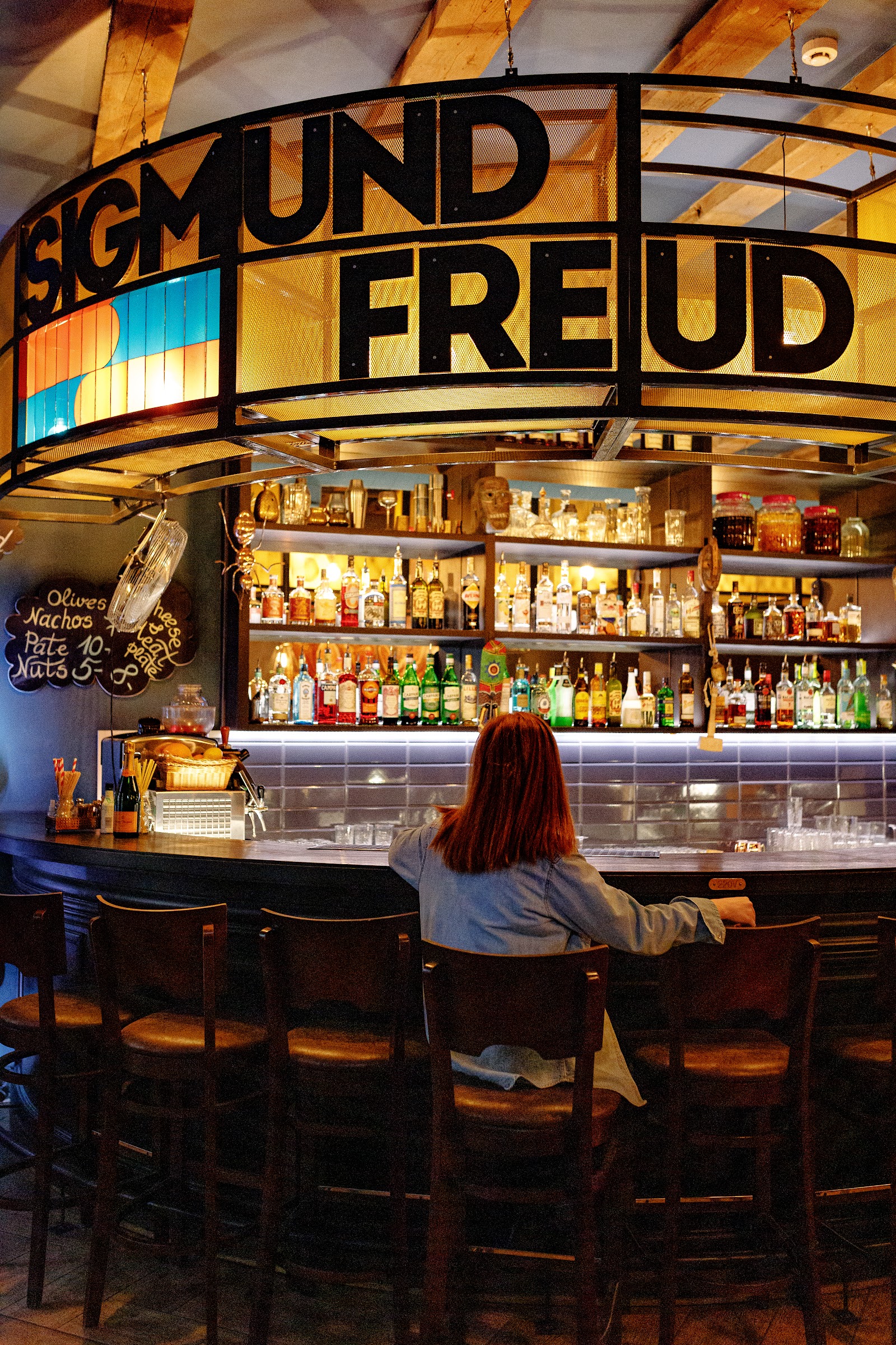 Sigmund Freud Bar candlelit room in a medieval Tallinn house