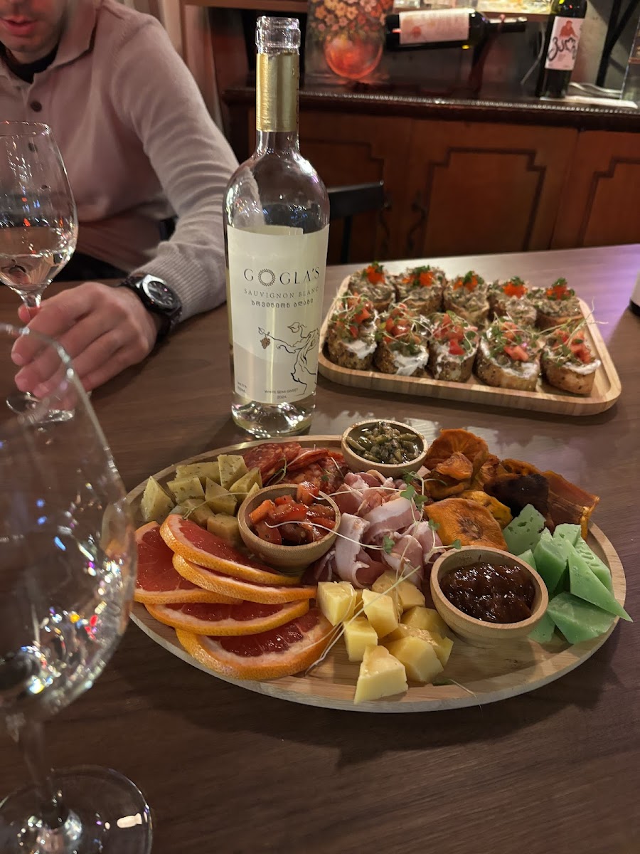 Baasi Wine Bar seats at the counter