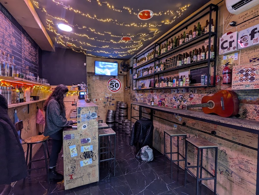 Process Craft Beer Bar room after dark