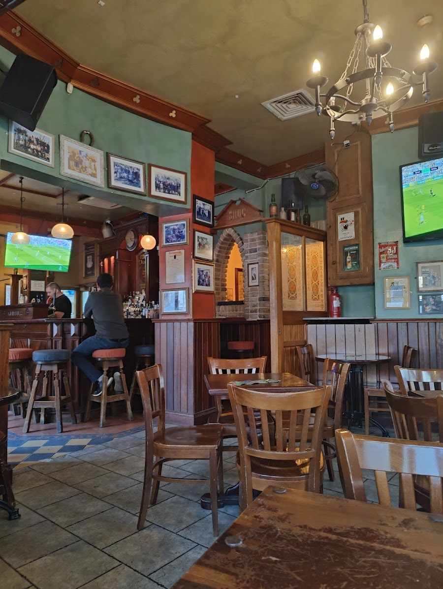 Molly Bloom's Irish Pub cocktail at the bar