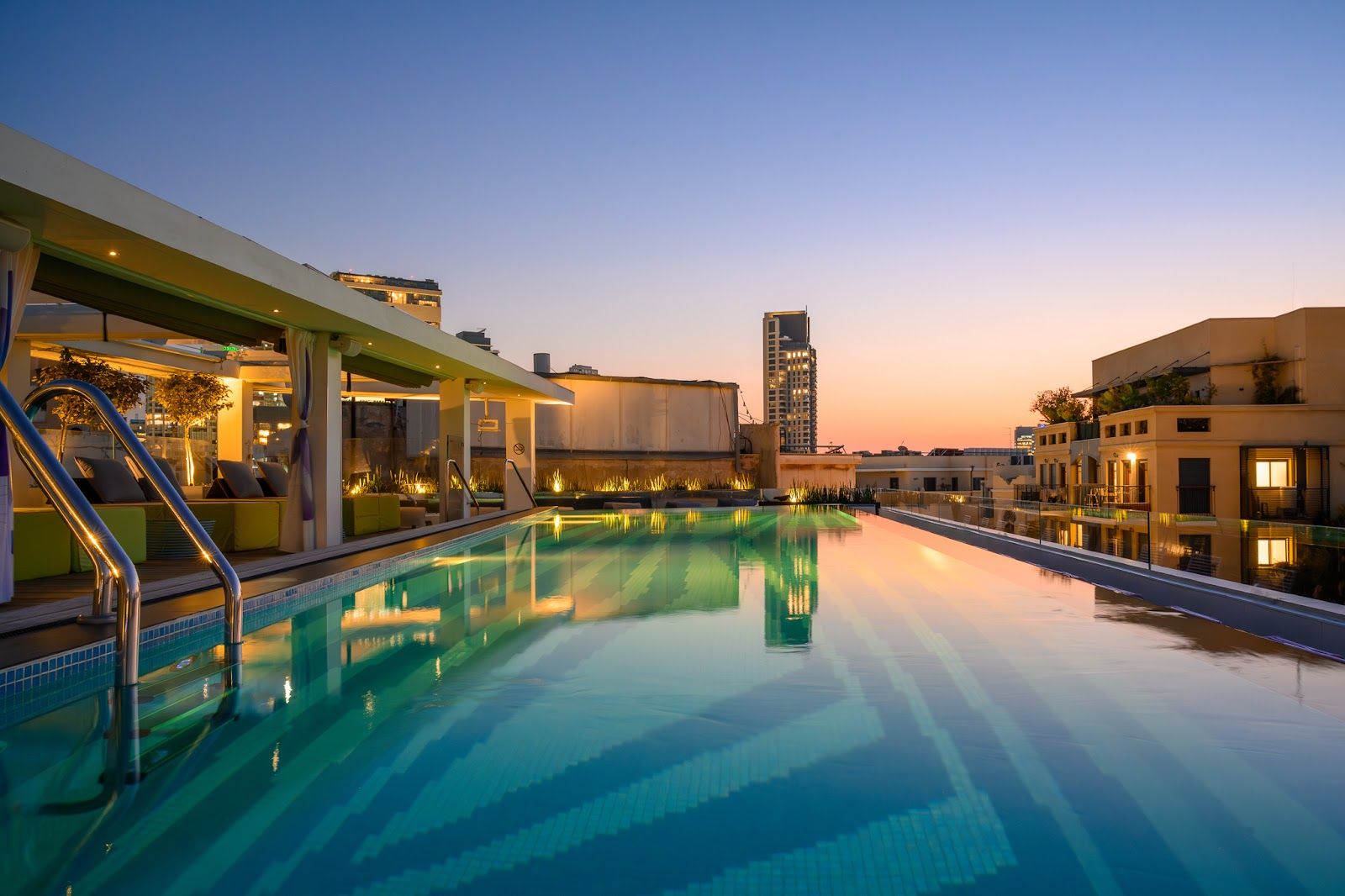 Poli House Rooftop Tel Aviv bar interior