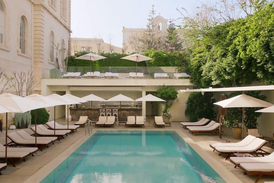 The Jaffa Hotel Pool Bar cocktail at the bar
