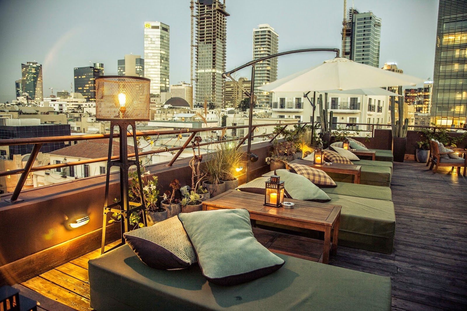 The Rooftop at the Brown TLV Tel Aviv bar interior