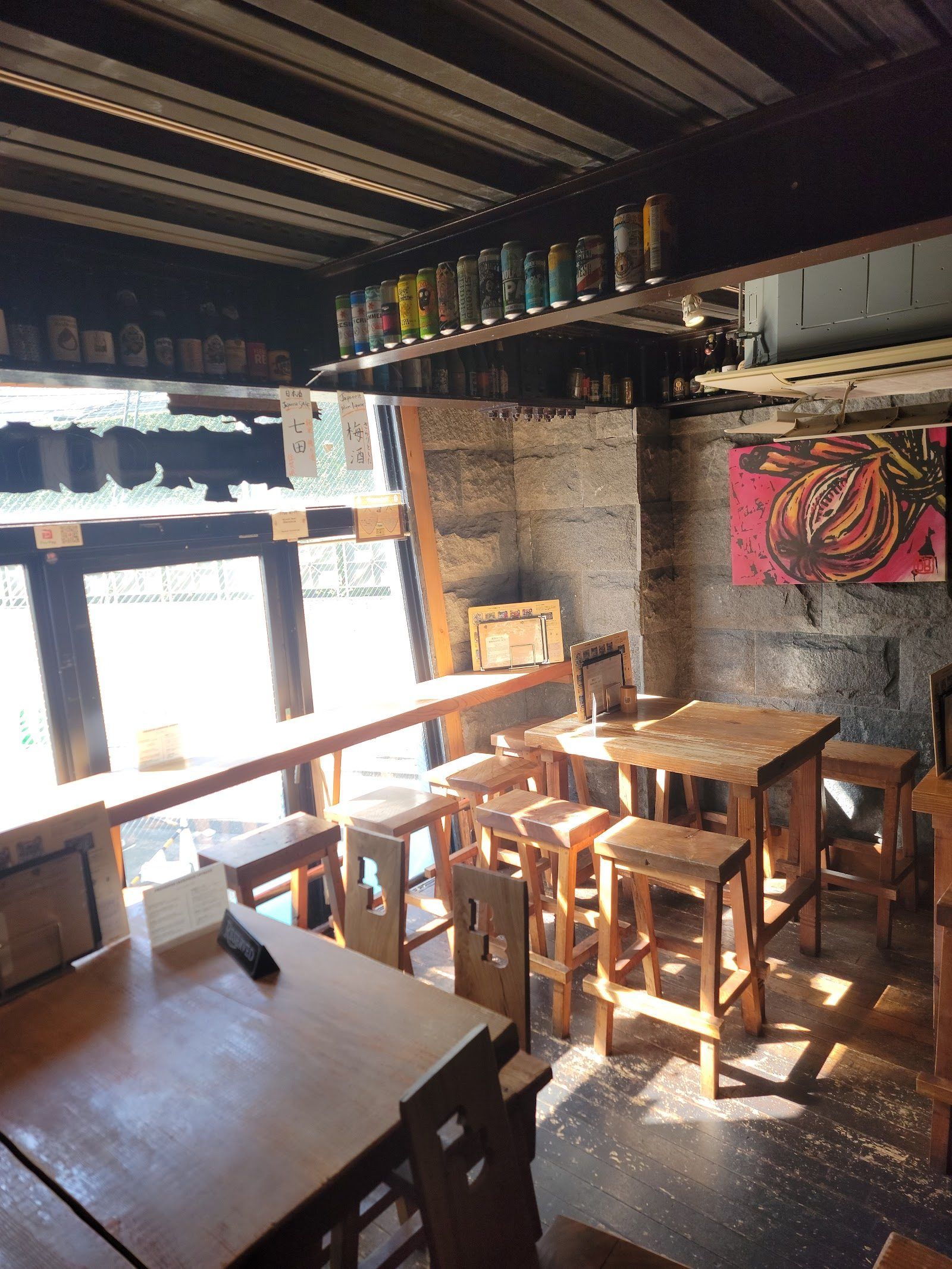 Craft beer taps and brewery tanks, Daikanyama, Tokyo