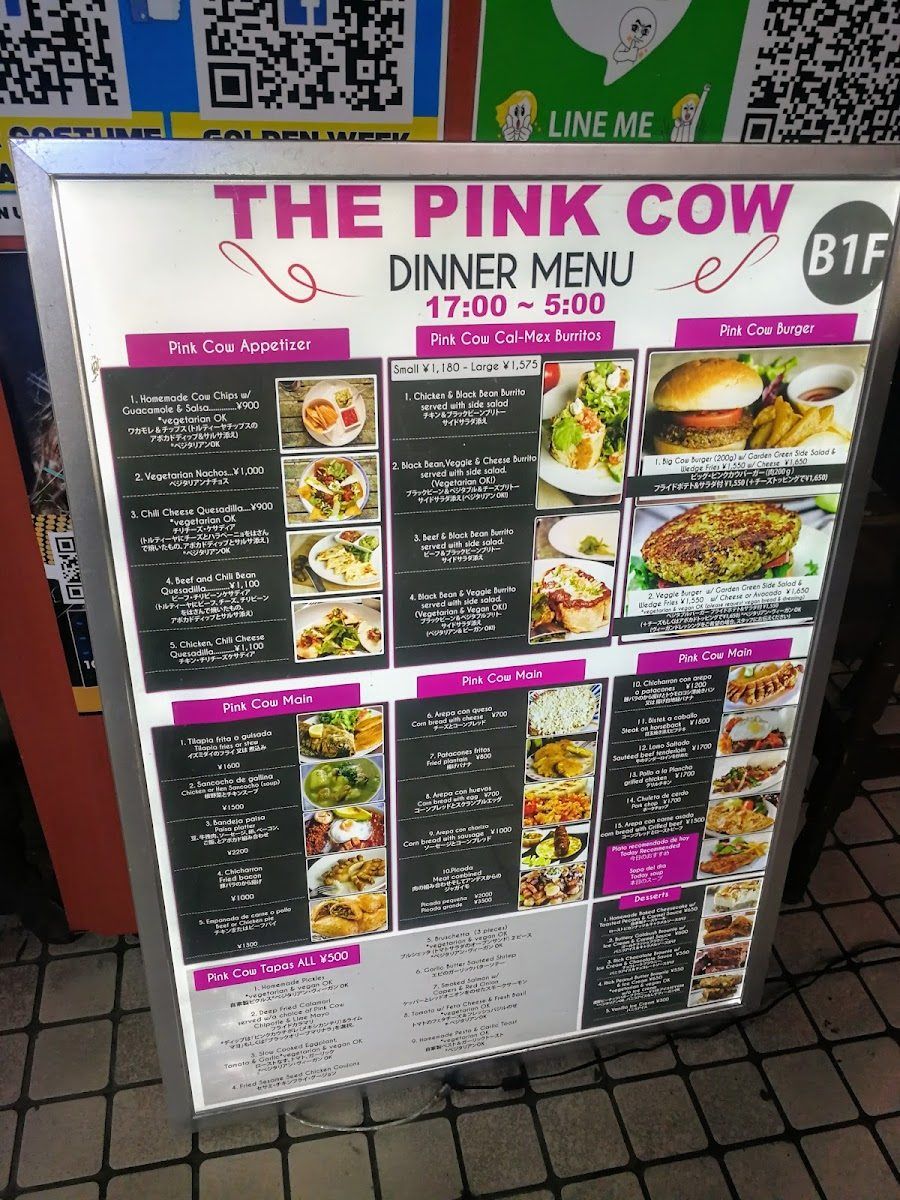 The Pink Cow Roppongi bar service