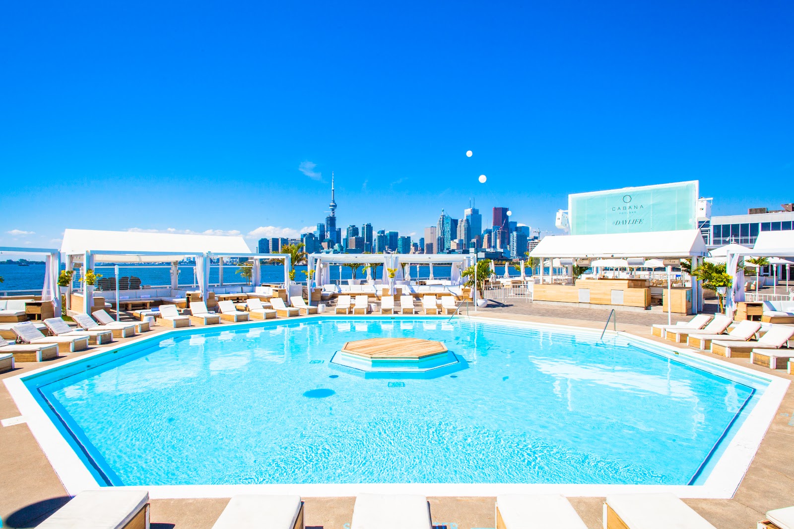 Cabana Pool Bar on Toronto's Polson Pier