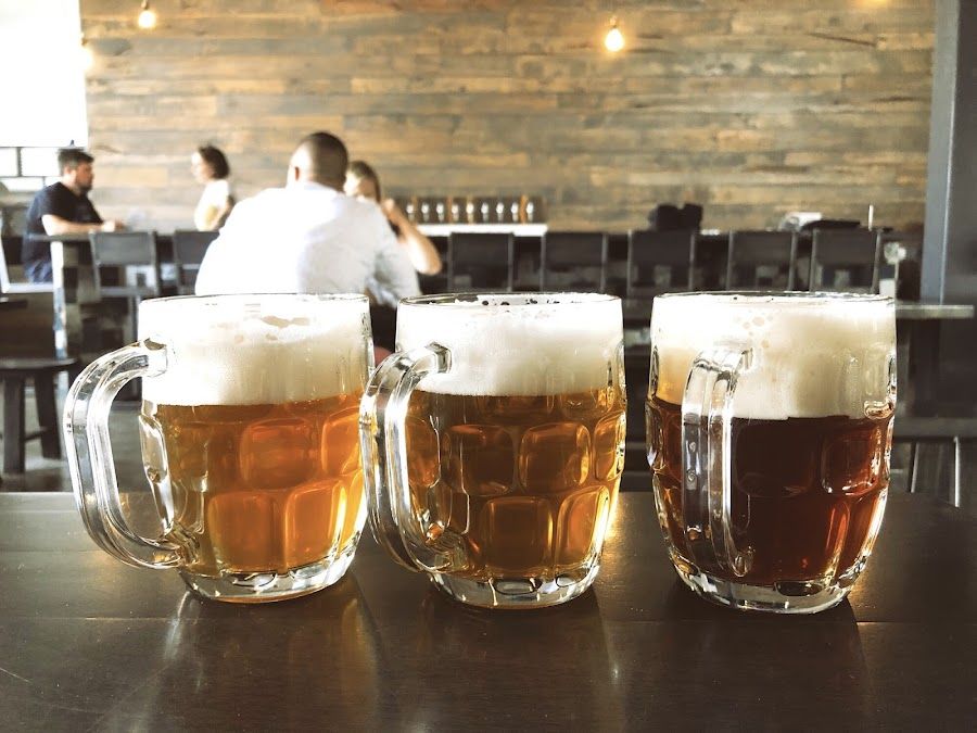 Godspeed Brewery cocktail at the bar