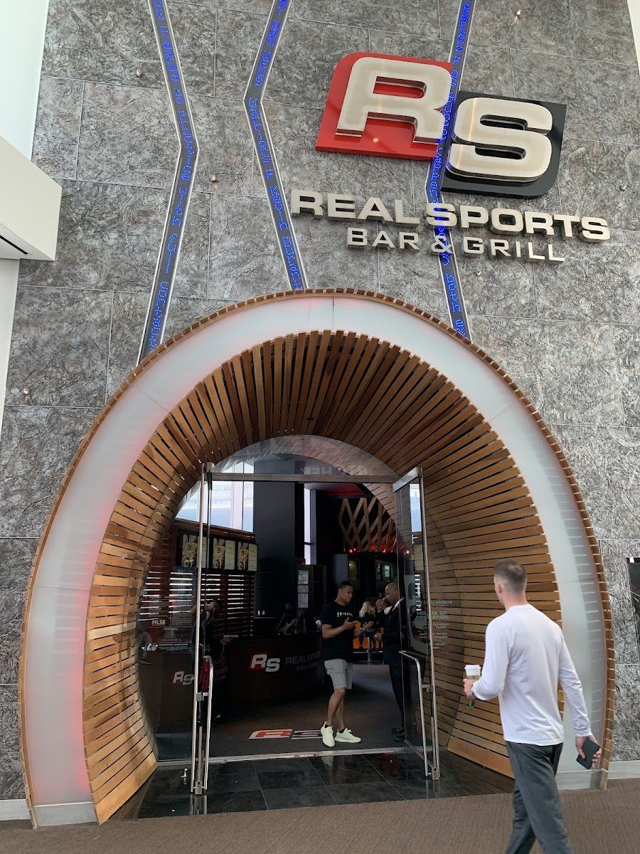 Real Sports Bar & Grill cocktail at the bar