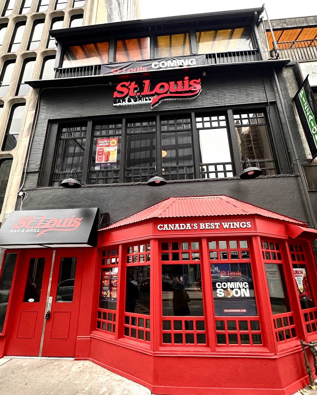 St. Louis Bar and Grill sports bar interior on King Street East, Toronto