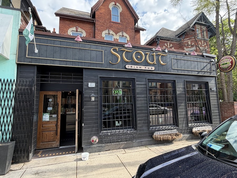 Stout Irish Pub taps and bar, Toronto