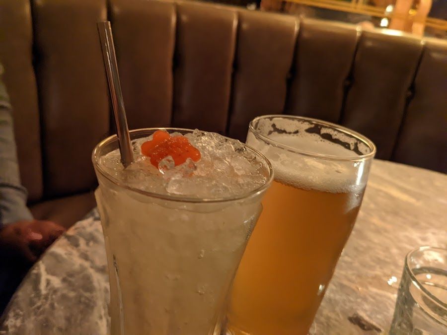 The Cloak Bar cocktail at the bar
