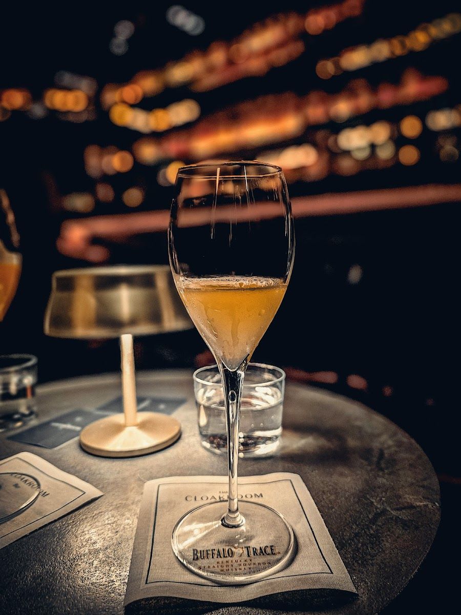 The Cloakroom Tasting Room cocktail at the bar