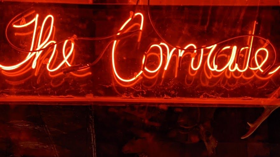 The Comrade cocktail at the bar