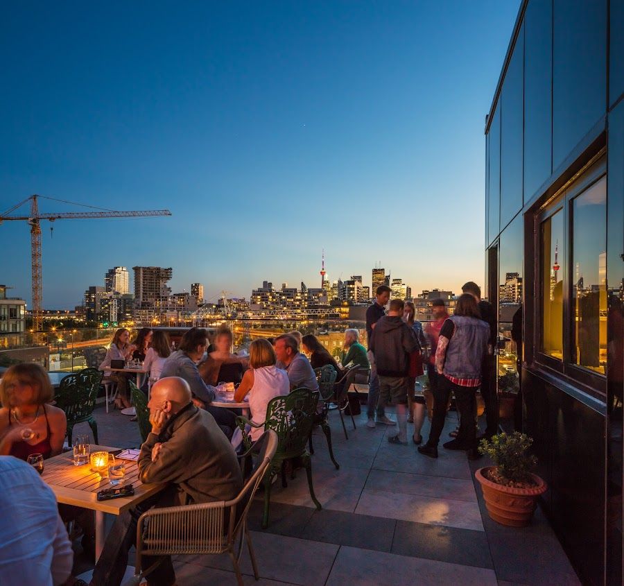 The Rooftop at Cabin Five Liberty Village atmosphere