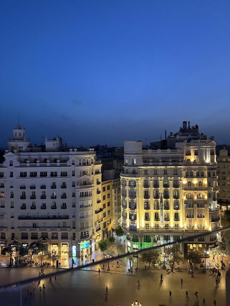Atenea Sky style: rooftop terrace at dusk