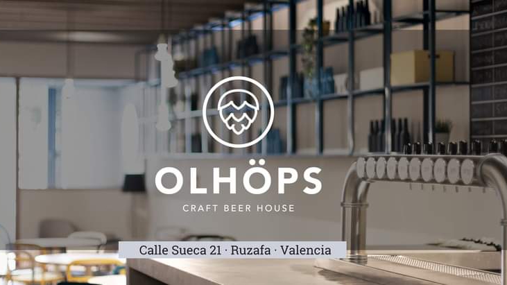 Olhops Craft Beer House style: bottle shelf