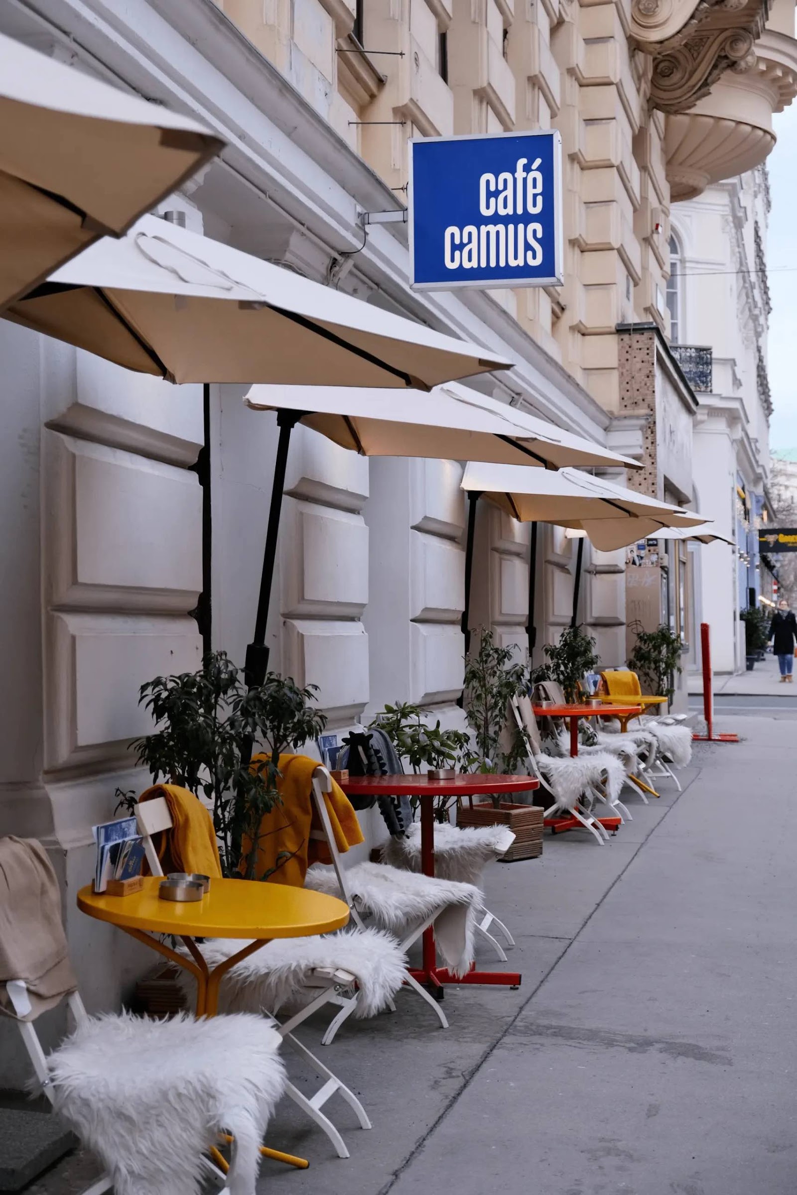 The cafe and bar room at Cafe Camus on Eschenbachgasse Vienna