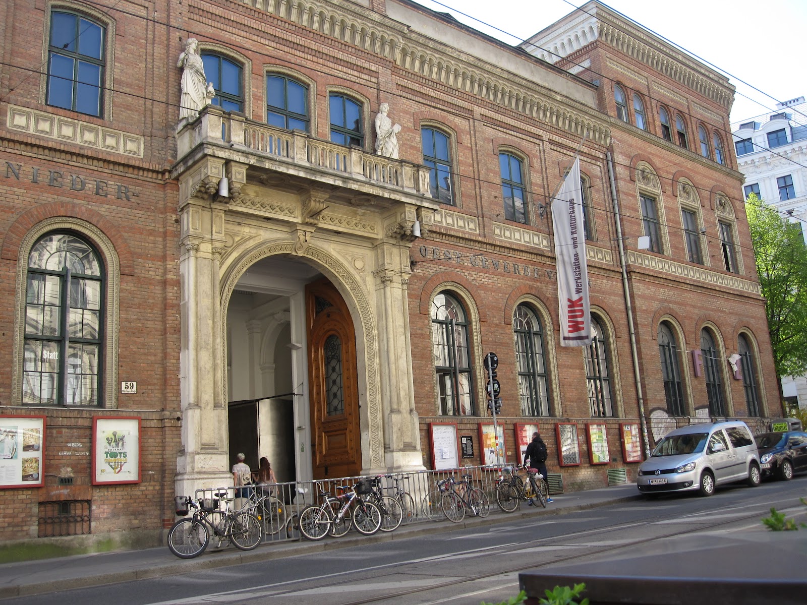 WUK live music venue and courtyard on Währinger Strasse, Alsergrund Vienna