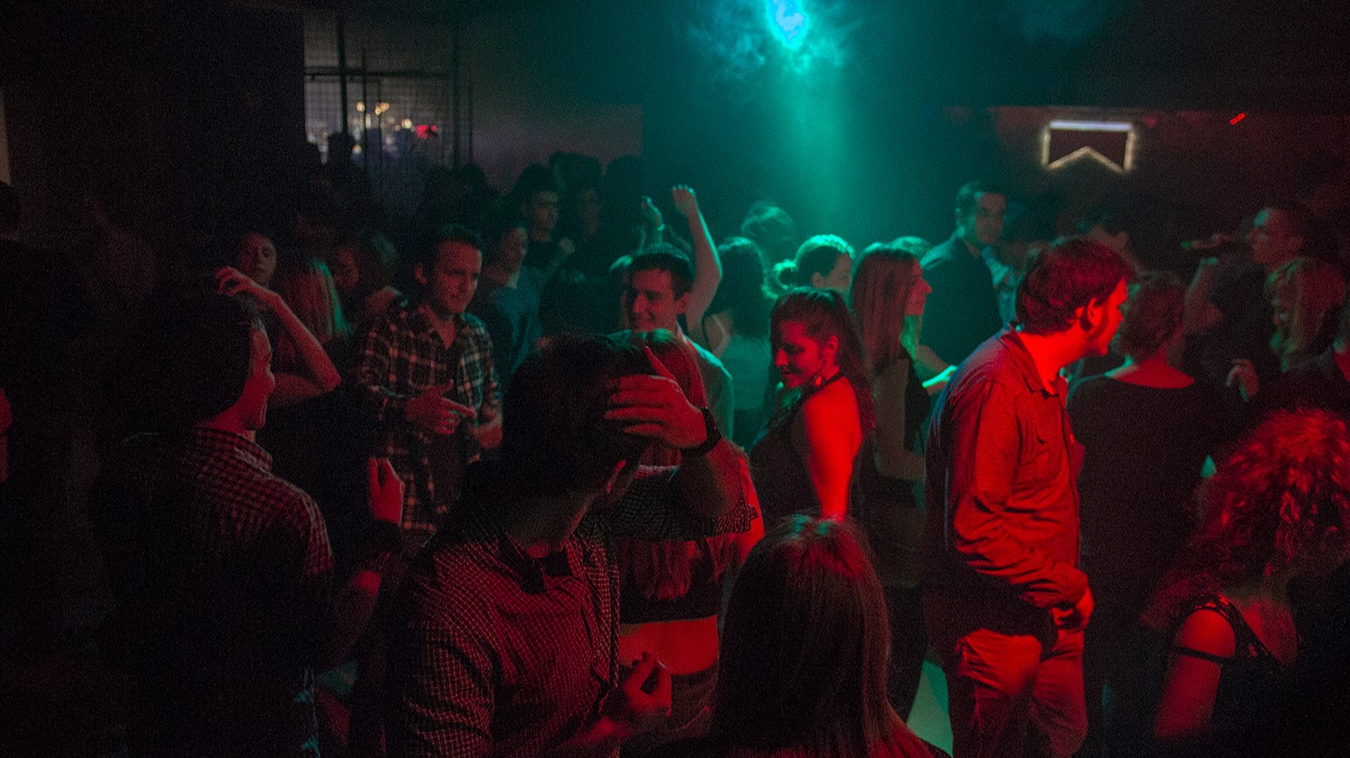 Band on a small stage with a close crowd at Hydrozagadka Warsaw