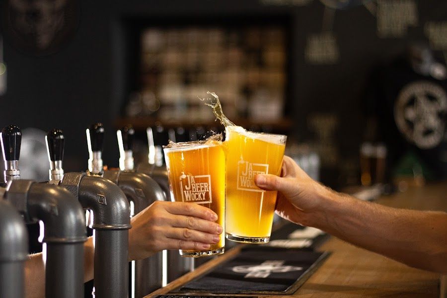 Jabeerwocky Craft Beer Pub cocktail at the bar