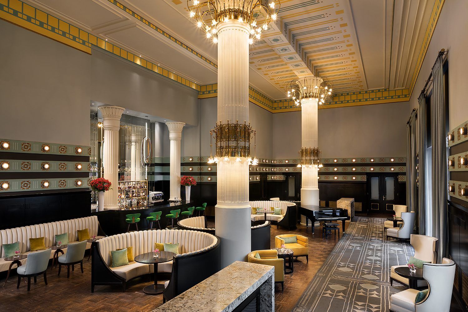 The Column Bar at Bristol Hotel Warsaw bar interior