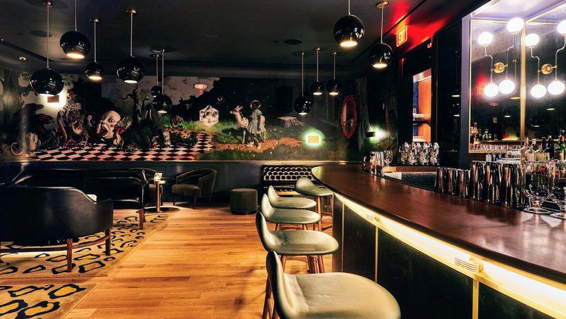 Allegory at Eaton Hotel Washington DC bar interior