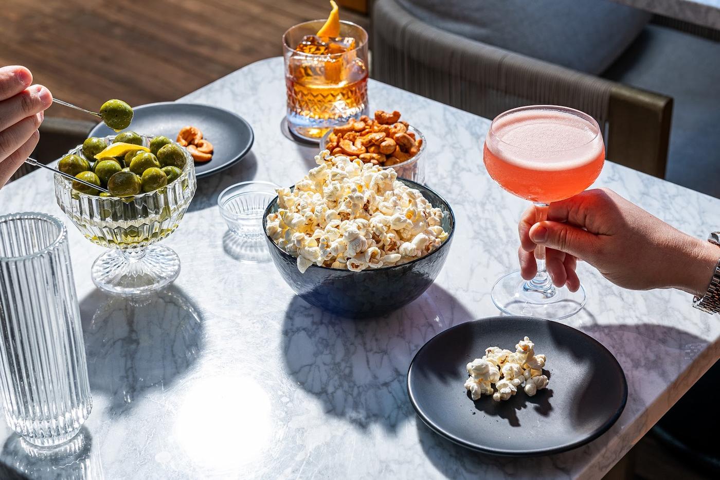 Seasonal cocktail course at Columbia Room DC — artisanal garnish and precise technique