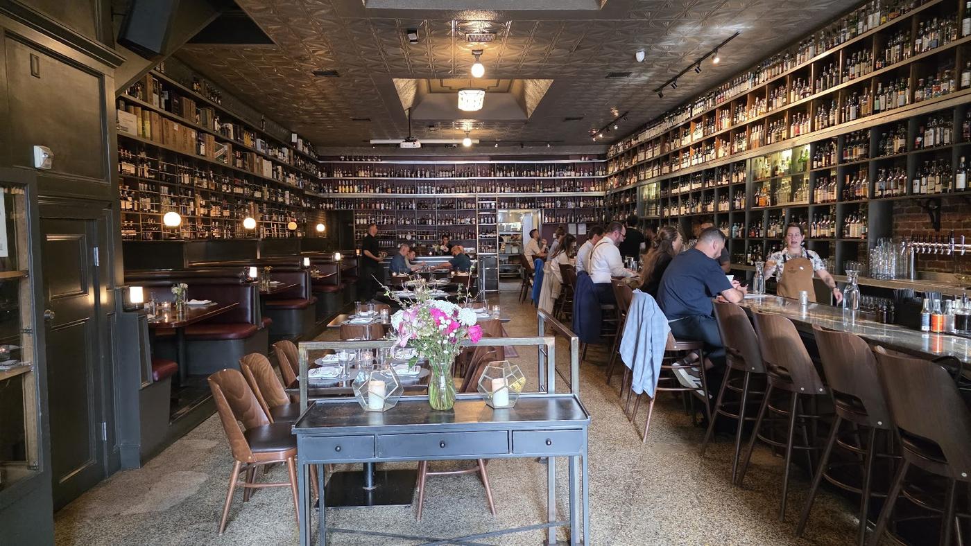 Whiskey bottle collection, Jack Rose Dining Saloon DC