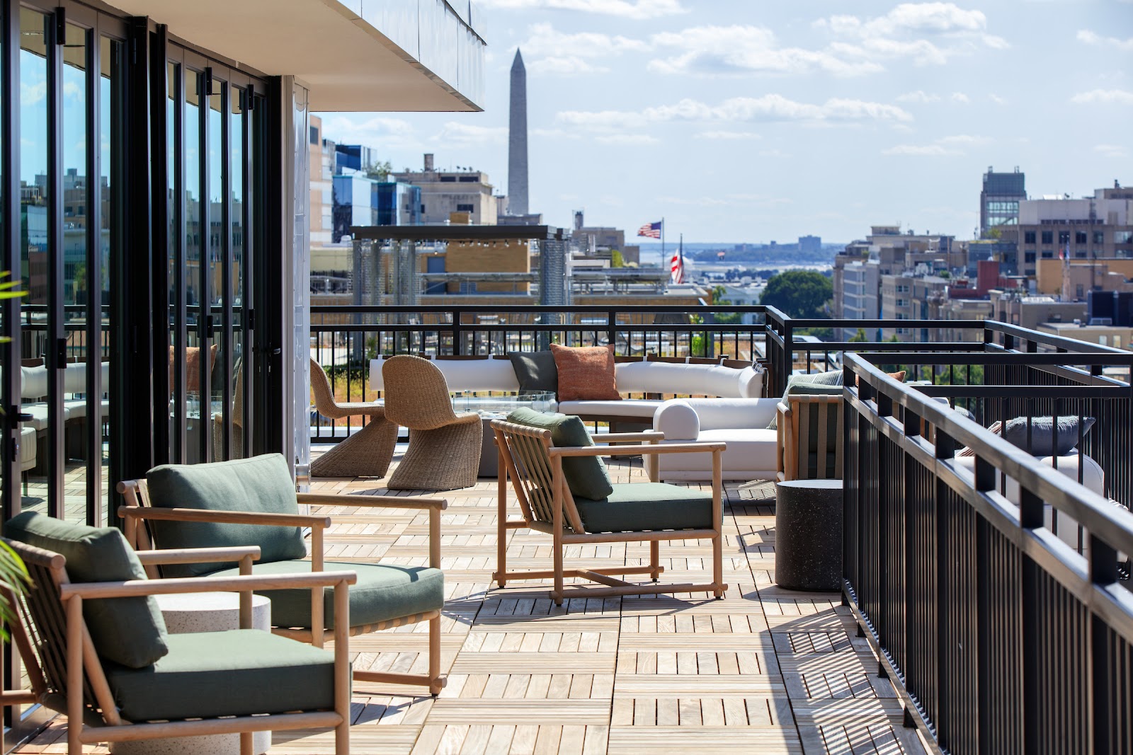 Lady Bird rooftop lounge atop the Kimpton Banneker Hotel, Washington DC