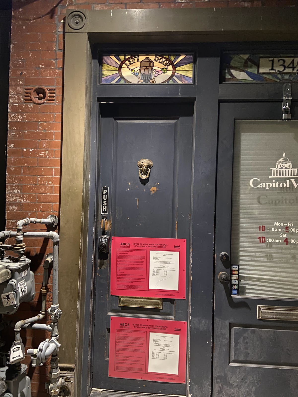 Left Door, Washington Dc