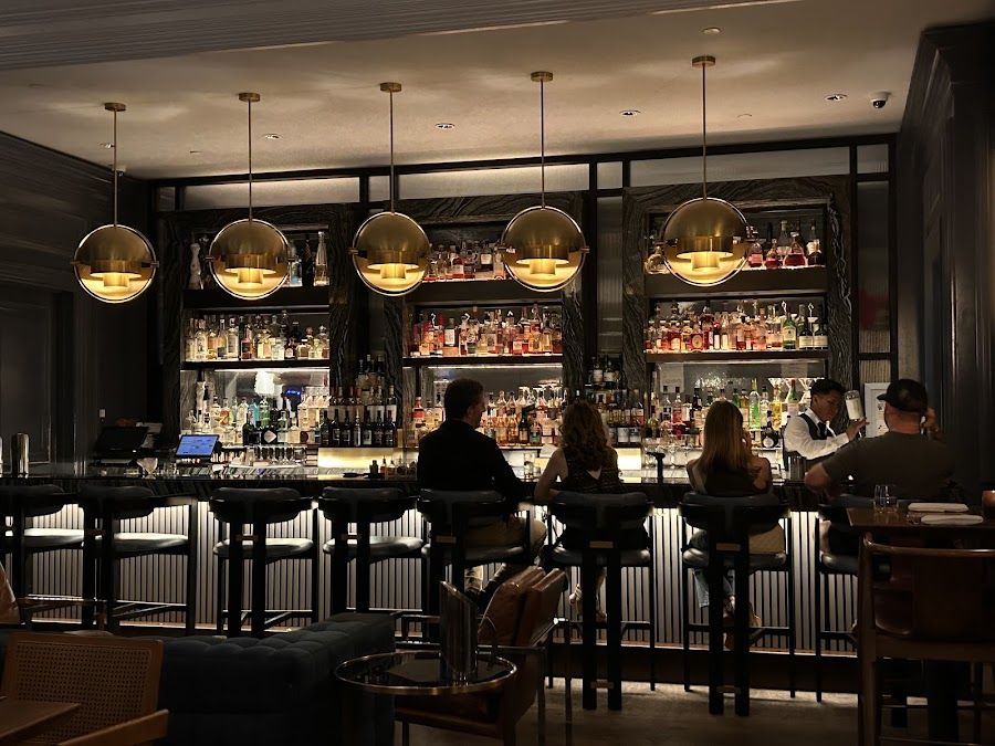 Quadrant Bar at Ritz-Carlton cocktail at the bar