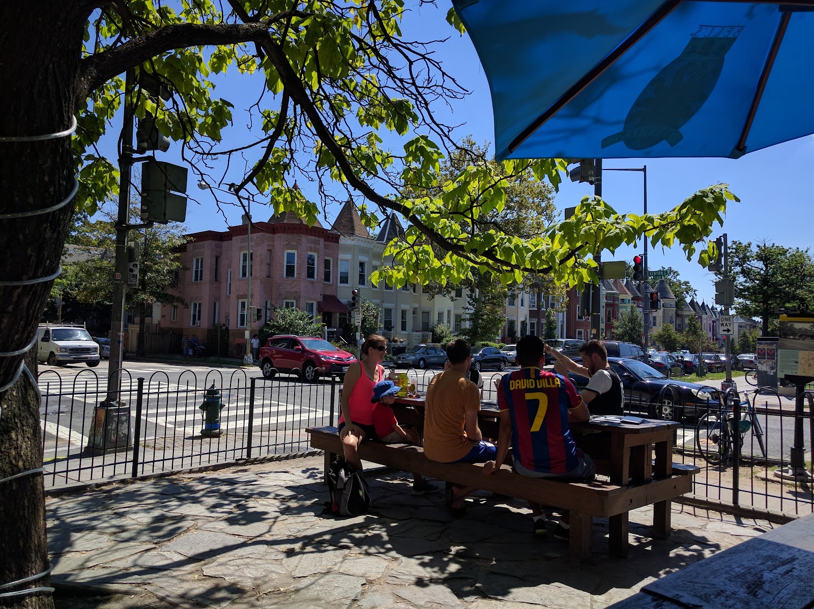 The Wonderland Ballroom bar and patio in Columbia Heights, Washington DC