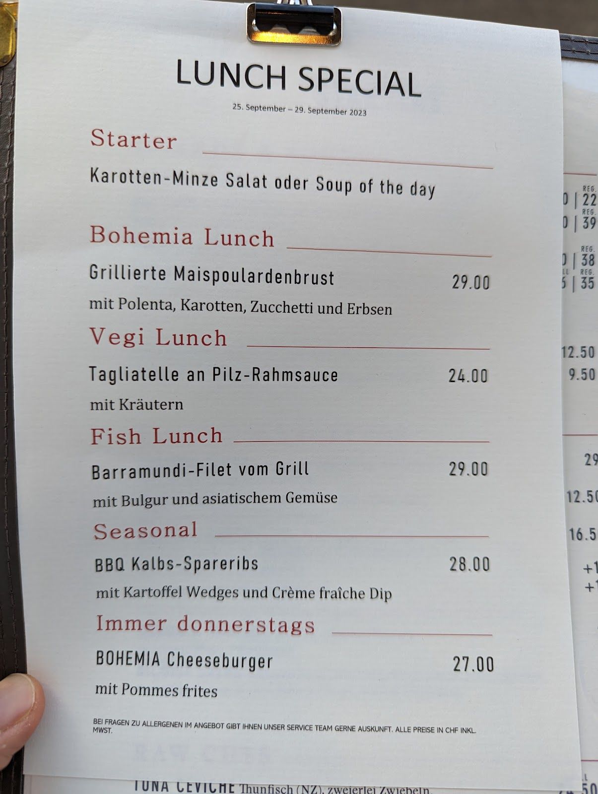 Bohemia in Zurich