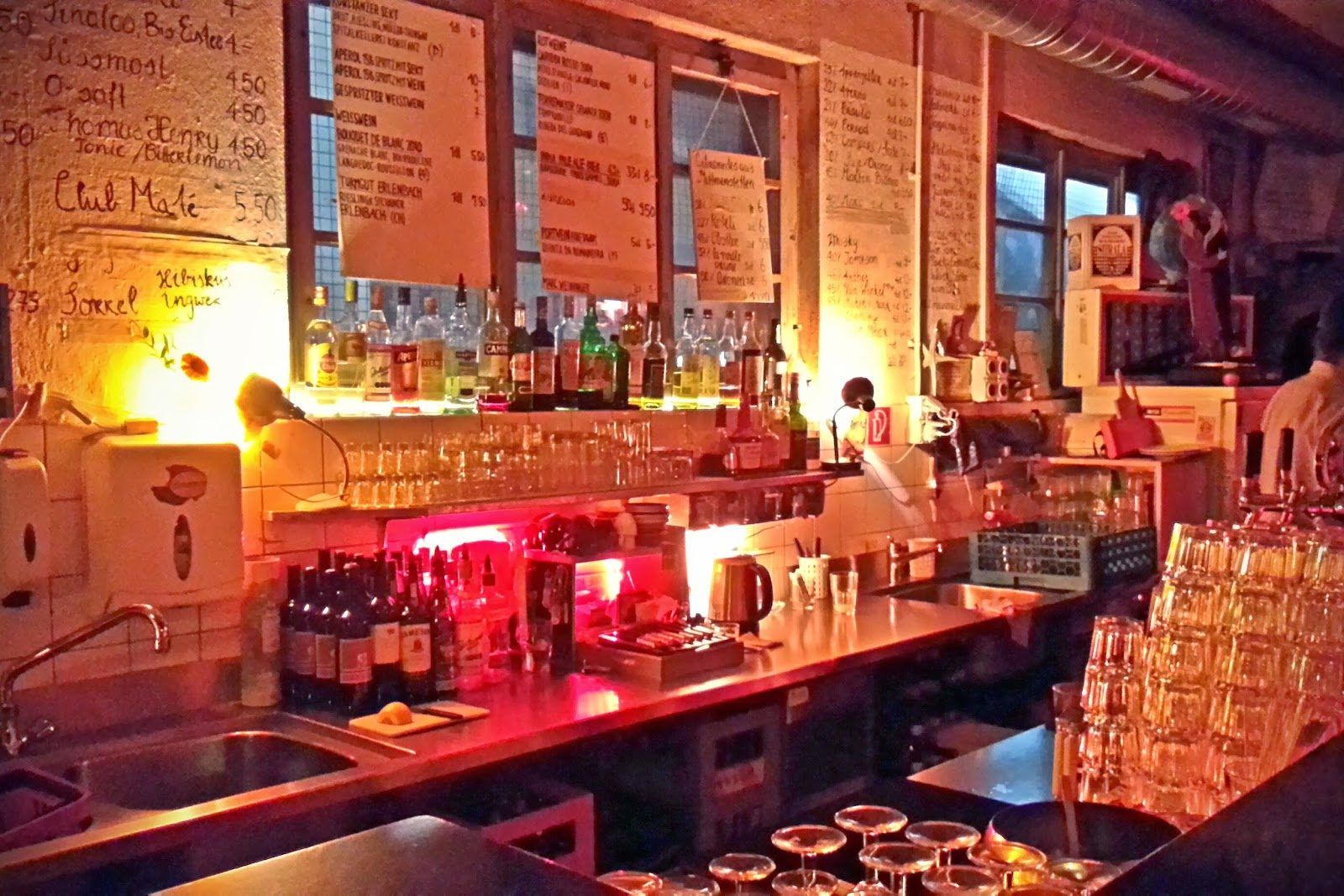 Papa Rouge Zurich bar interior