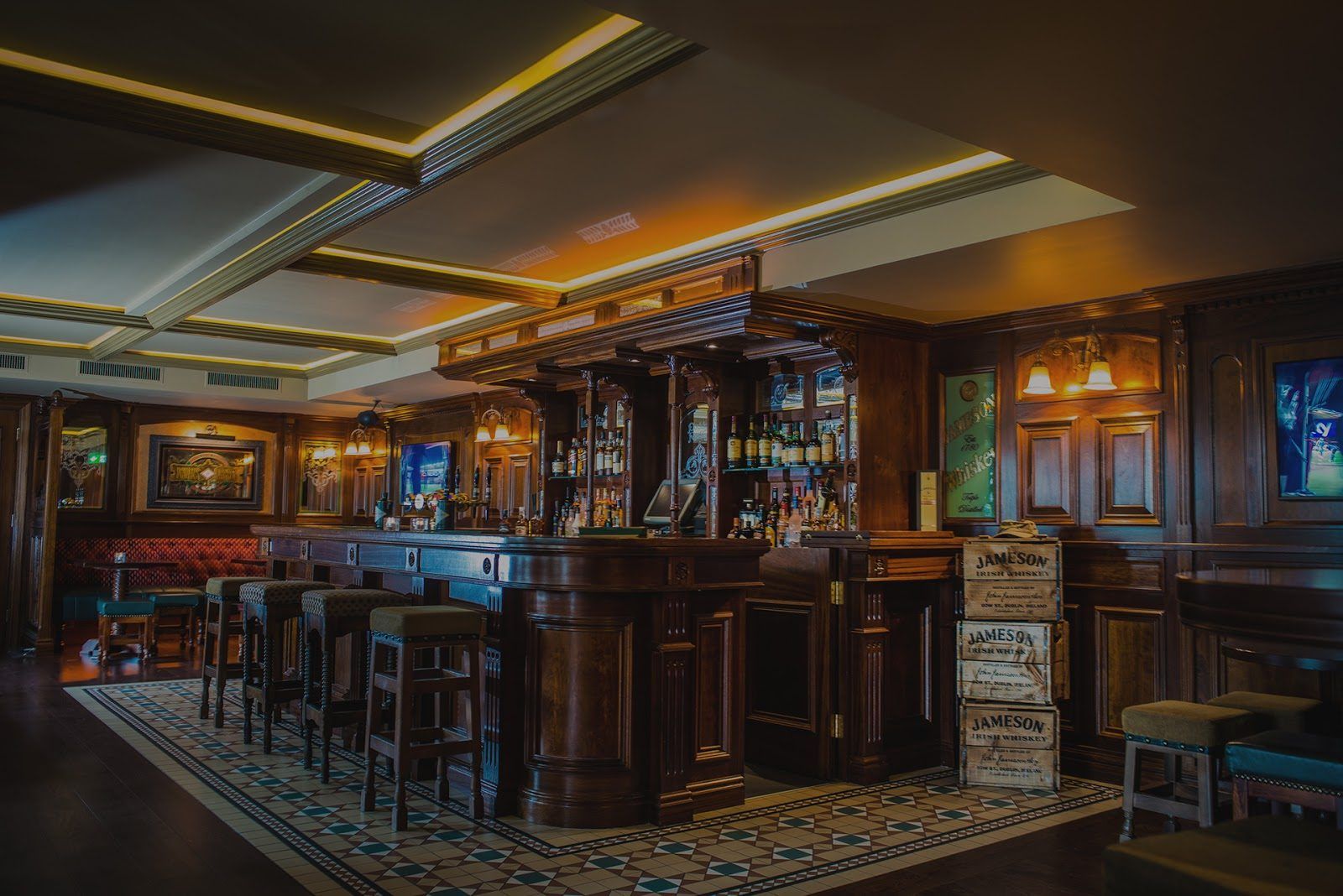 The Irish Times Pub Zurich bar interior