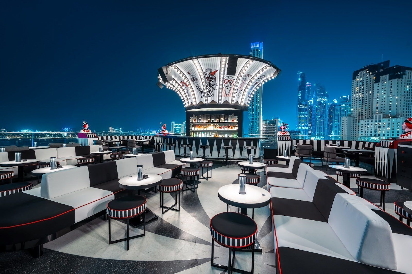 Folly by Nick and Scott terrace bar over the Madinat Jumeirah waterways, Dubai