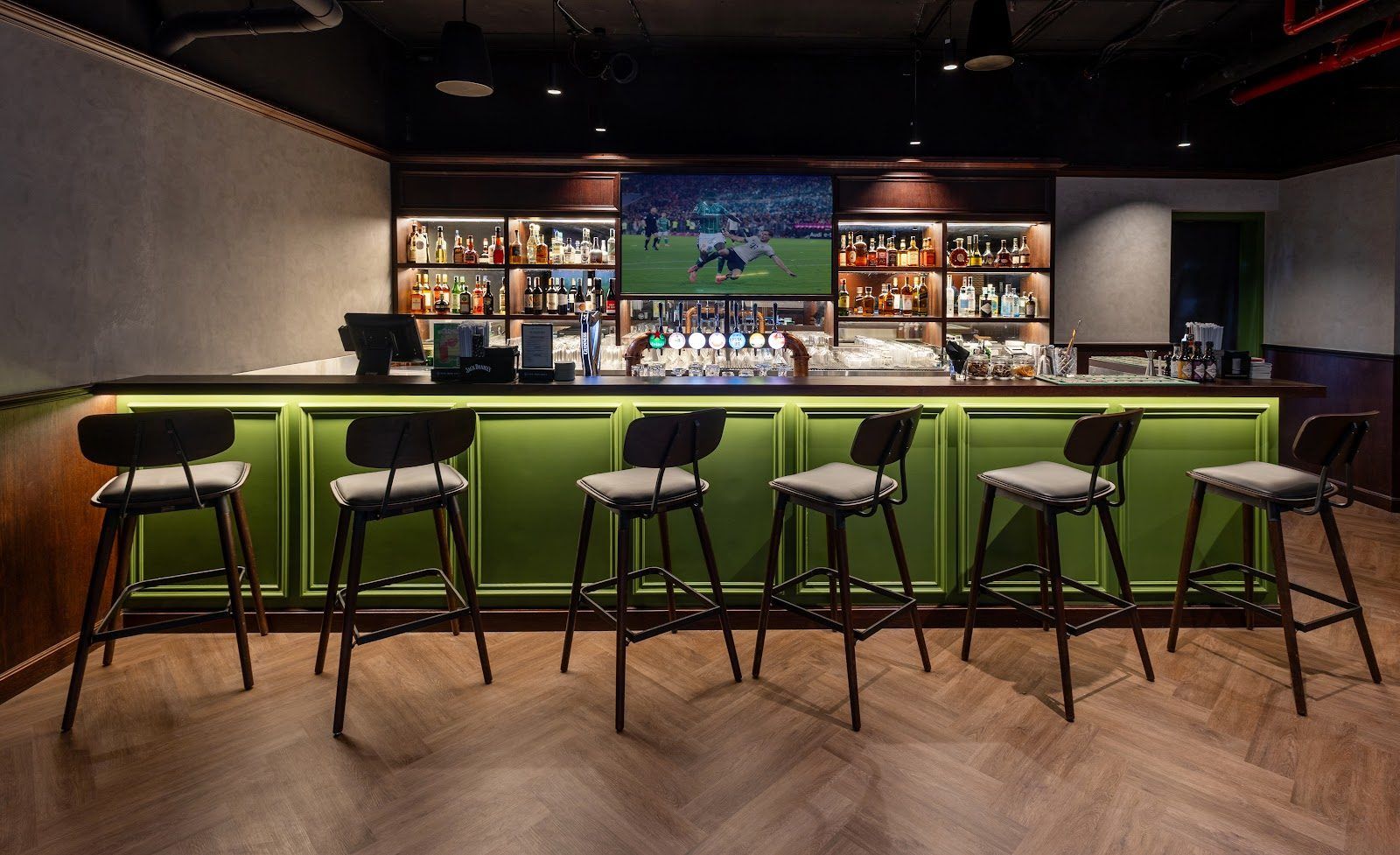 The 44 sports bar and bowling lanes on the 44th floor, Business Bay Dubai